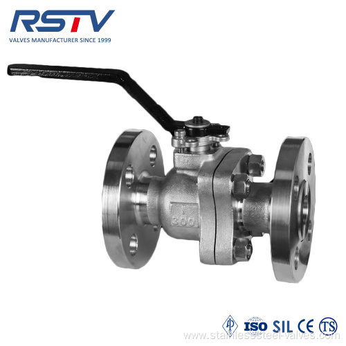 2PC Forged Steel Flange Floating Ball Valve